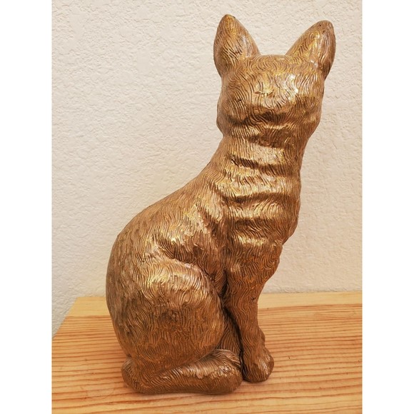 Realism Decor - Gold Cat Kitten- Tabletop‎ Display 12"x6" - Picture 4 of 8